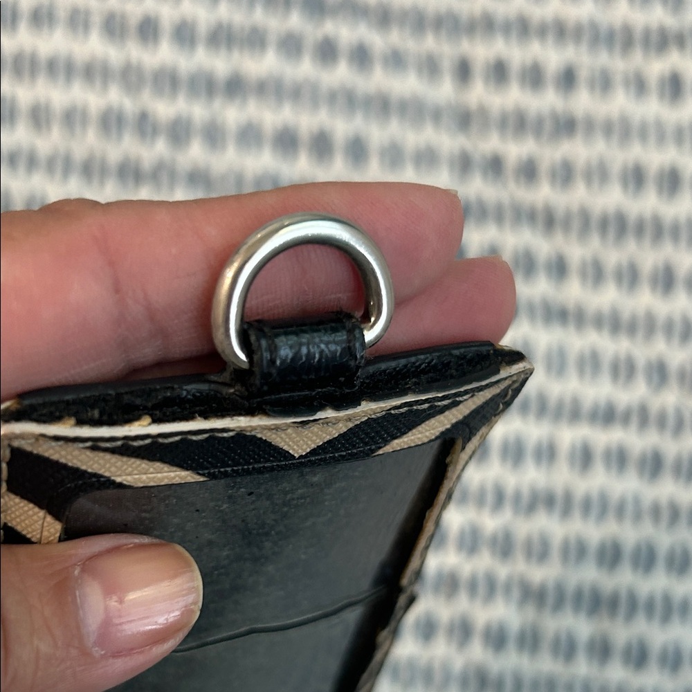 Coach Zebra Black and Tan Card Holder - Picture 6 of 7